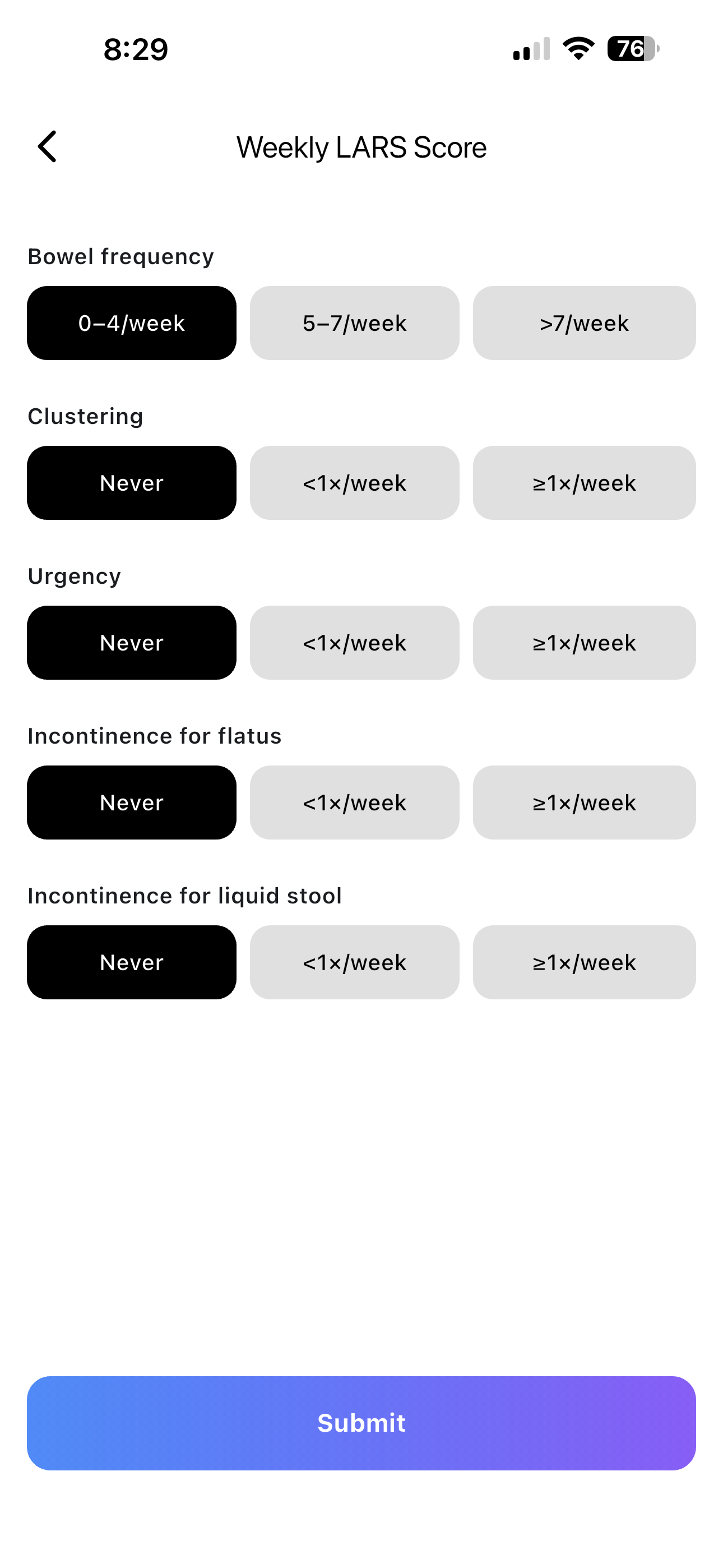 iLARS AI insights screen